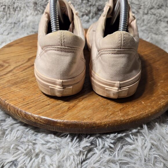 Vans Old Skool Womens 9.5 Mens 8 Pink Blush Canvas Monochrome Skateboard Shoe - Picture 4 of 14